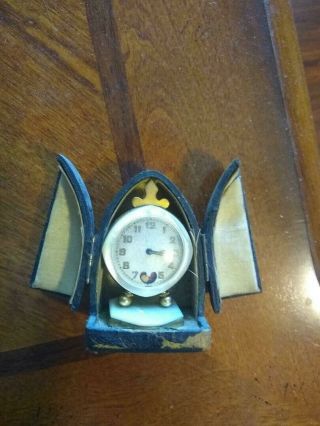 Antique Brevet Miniature Traveling Clock