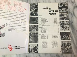 1965 Green Bay Packers NFL Football Vintage Yearbook 2