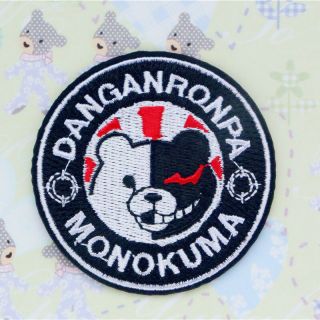 Dangan Ronpa Danganronpa Cosplay Monokuma Bear Badge Heat Patchs Embroidery