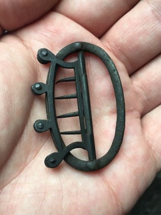 Incredible Revolutionary War Military Officers Neck Stock Buckle - York 2
