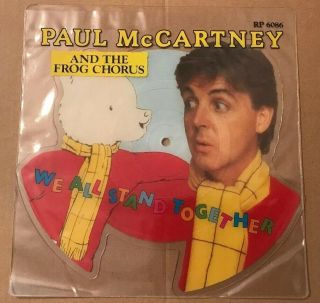 Paul Mccartney & The Frog Chorus - We All Stand Together 7 " Picture Disc 1984
