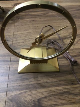Vtg 50’s Mid Century Jefferson Golden Hour Electric Mystery Clock