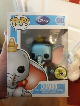Pop Funko Disney Metallic Dumbo Sdcc 2013 Exclusive 1/480 50 Nib Very Rare Pop