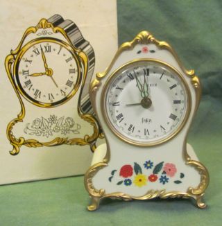 Vintage Edelweiss Musical Wind - Up Alarm Clock - Lador Switzerland,  Bucherer