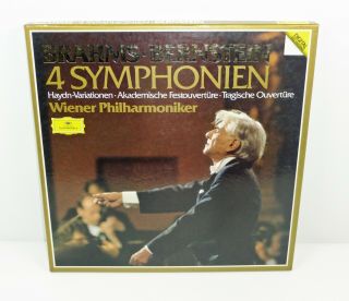 Bernstein / Brahms " 4 Symphonies " Nm Dgg 4 - Lp Box Digital Stereo 2741 023 Vienna