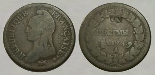 ☆ Awesome ☆ 200,  Year Old French Colonial Coin ☆