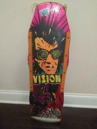 Vintage Vision Psycho Stick Skateboard.  Not A Re - Pop.  In