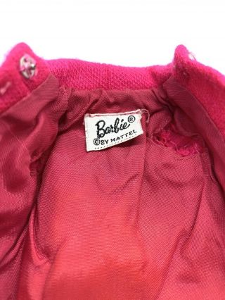 RARE Vintage Barbie Japanese Exclusive Hot Pink Coat 2621 3