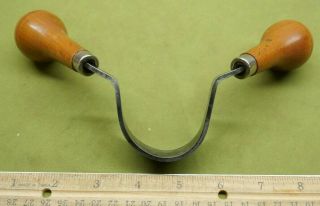 Smaller Vintage Inshave Or Bent Drawknife Wood Carving Tool