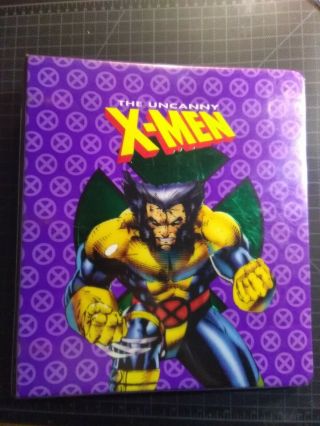 1992 Uncanny X - Men Series 1 Trading Card Binder Wow Vhtf Holy Grail Pretty