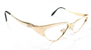 Gianfranco Ferre Vintage Gold Frame Cat Eye Glasses
