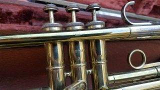 Vtg 1958 Horn F.  E.  Olds Ambassador Trumpet,  Hard Case Fullerton Ca Sn 257517