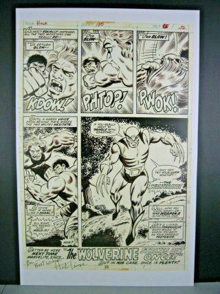 Incredible Hulk 180 Page 32 - Art Print - Herb Trimpe