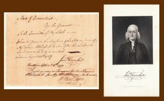 Jonathan Trumbull.  Signed 1779 Rev - War Order As Gov To Pay 2nd Regt Major £1000