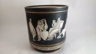 19th C.  Pratt Ware - Fenton Old Greek Jar / Barrel Without Lid