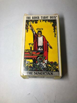 Vintage 1971 - The Rider Waite Tarot 78 Card Deck Arthur Edward Waite