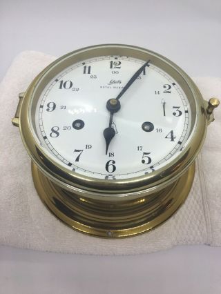 Schatz Royal Mariner Ship’s Bell Clock Vintage