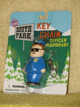 1998 Fun 4 All South Park Officer Barbrady Key Chain Vintage Momc Ring Keyring