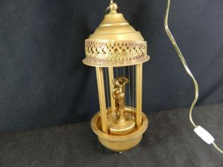 Vintage Greek Goddess Hanging Mineral Oil Rain Lamp 17 "