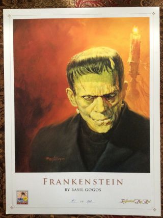 Basil Gogos Artist Proof Limited Edition Of 35.  Frankenstein Print
