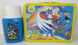 1979 Vintage Battle Of The Planets Metal Lunch Box And Thermos - -