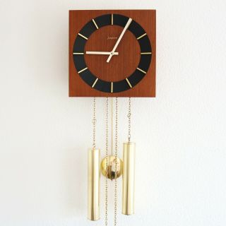 Junghans Vintage Wall Clock Loudspeaker Chime Special 1960s Germany Serviced