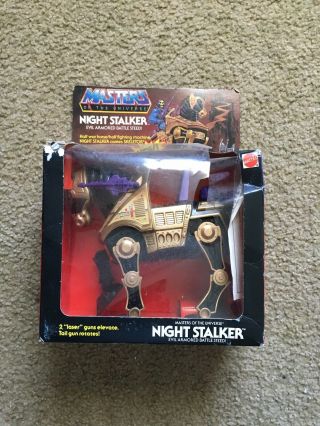 Motu Vintage Night Stalker Masters Of The Universe He - Man Destroyed Box