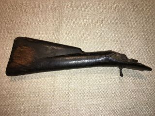 Brown Bess Flintlock Musket Parts Revolutionary War To 1812 Butt Stock Antique