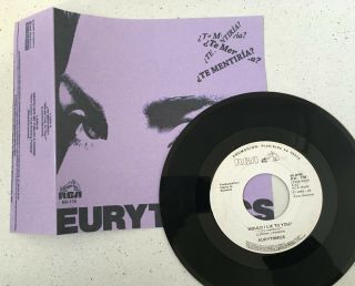 Eurythmics Very Rare Promo Mexico 7 " Wrap Around Sleeve Would I Lie Annie Lennox
