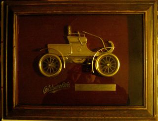Vintage Oldsmobile Dealership Display Sign 1904 Curved Dash Runabout Rare