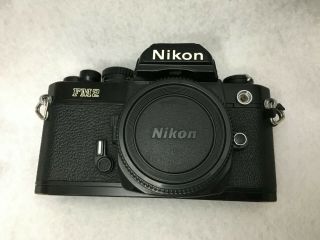 Vintage Oem Nikon Fm2 (black) 35mm Slr Film Camera Perfect Shape