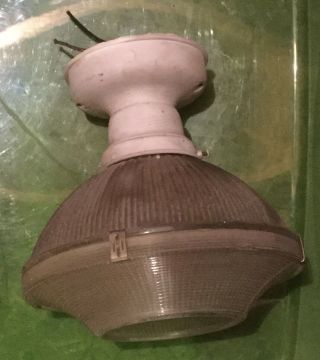 Vintage Holophane Industrial Ceiling Light