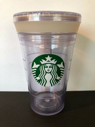 Starbucks Grande Clear Acrylic Cold Cup Tumbler 16 Oz