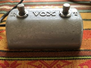 Vintage Vox Thomas Organ 2 Button Reverb Tremelo 1965 1968 Footswitch