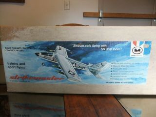 Vintage Strikemaster 55 Wingspan/engine.  19 - 40 Midwest Products Rare 1970 
