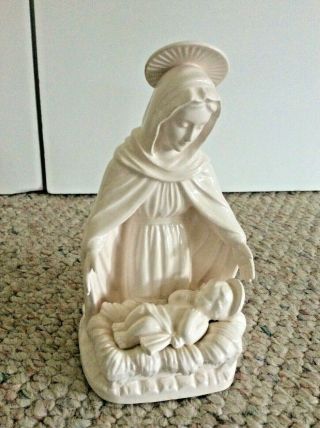 Arn,  Arnart - Vtg.  Virgin Mary Holding Baby Jesus Religious Statue - Japan