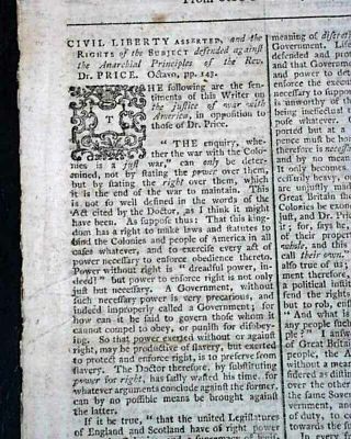 Siege Of Boston George Washington Attacks & British Evacuate 1776 Uk Newspaper