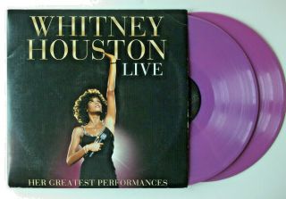 Whitney Houston Live Her Greatest Performances Purple Limited Edition Vinyl Lp