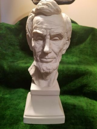 Andrea Bisque Porcelain Hand Painted Abraham Lincoln Bust