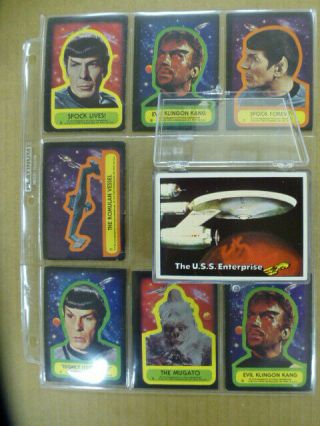 1976 Topps Star Trek Card (1 - 88) & Sticker (1 - 22) Complete Set Most Nm To M