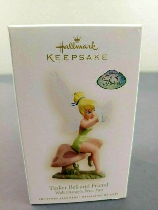 Hallmark Keepsake Ornament 2008 Tinker Bell And Friend Disney