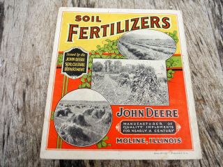 Vintage 1927 John Deere Soil Fertilizers Farm Equipment Brochure Moline Illinois