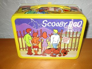 Rare Vtg 1973 Scooby Doo Hanna - Barbera Metal Lunch Box W Thermos