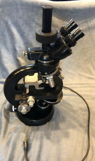 Vintage Carl Zeiss Microscope 5 Objectives