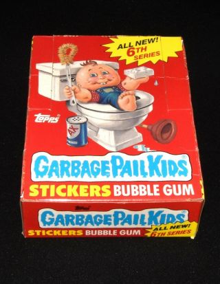 1986 Garbage Pail Kids Series 6 Wax Box (48 Red Packs) Topps