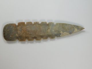 Spearhead Spear 8.  4 " Point Head Flint Stone Rock Arrowhead Lance Blade Knife