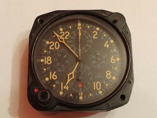 World War 2 Era Hamilton Aircraft Clock Model H - 37500 Chronograph To Fix