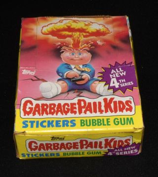 1986 Garbage Pail Kids Series 4 Wax Box (48 Yellow Packs) Topps