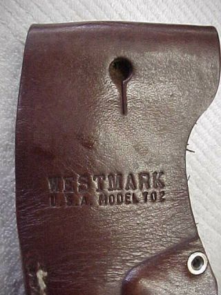 VINTAGE WESTMARK USA BY WESTERN CUTLERY COMPANY 702 HUNTING KNIFE w SHEATH 3