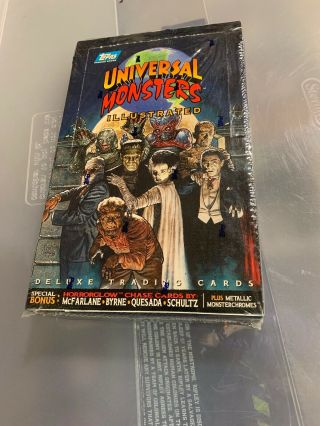 Rare 1994 Box Topps Universal Monsters Illustrated Trading Cards 36 Packs